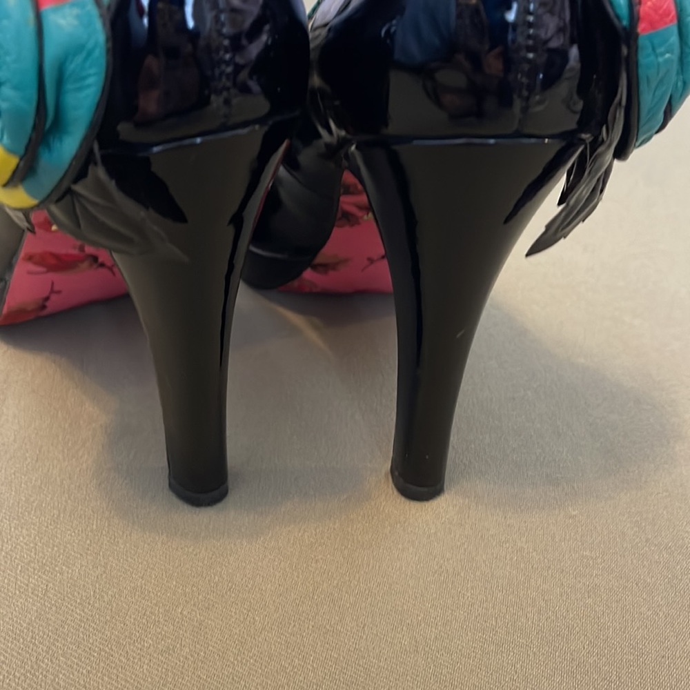 GORGEOUS BETSEY JOHNSON. Vero Cuoio Open toe. High heels womens shoes size 7” - Picture 11 of 15